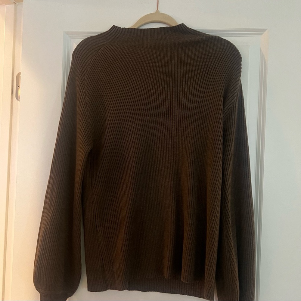 Song of Style Brown Ribbed Sweater nwot size xs
